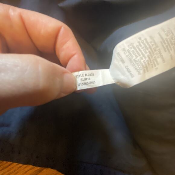 J. Crew Navy Blue Eyelet Shirt Dress Size 8 Sleeveless Summer Fit & Flare - Picture 16 of 16